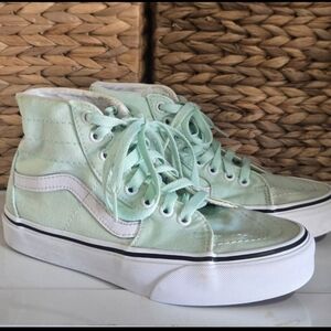 Vans Mint Green High-Top Sneakers